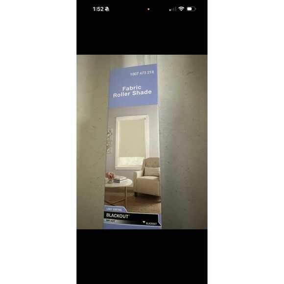 2x Stylewell Cordless Blackout Roller Shade Fabric Taupe Cut to Size 37.25" W - Picture 4 of 6